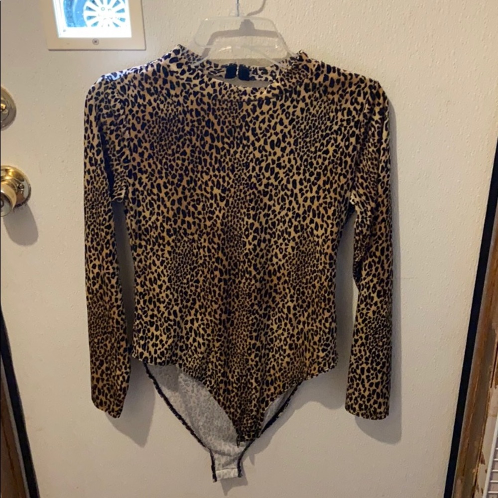 Leopard print one piece